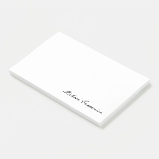 Eenvoudige professionele kalligrafie post-it® notes (Schuin)
