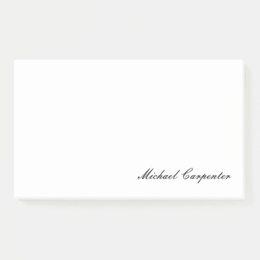Eenvoudige professionele kalligrafie post-it® notes (Voorkant)