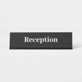 Eenvoudige professionele Kantoor receptie Bureau Naambordje (Voorkant)