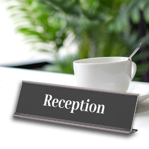 Eenvoudige professionele Kantoor receptie Bureau Naambordje