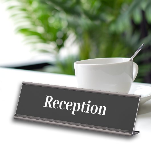 Eenvoudige professionele Kantoor receptie Bureau Naambordje