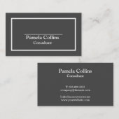 Eenvoudige professionele legant moderne legance gr visitekaartje (Voorkant / Achterkant)