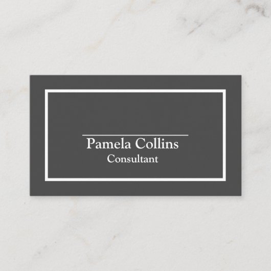 Eenvoudige professionele legant moderne legance gr visitekaartje (Voorkant)