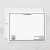 Eenvoudige professionele Logo op maat Notitiekaartje (Voorkant)