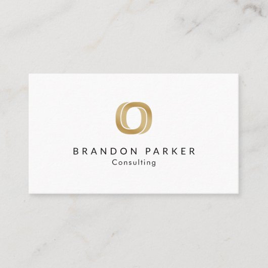 Eenvoudige professionele Logo Visitekaartje (Voorkant)