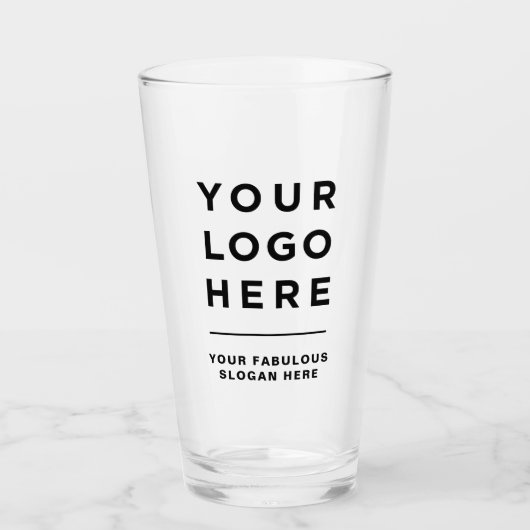 Eenvoudige professionele Logo voor bedrijven Glas (Voorkant)