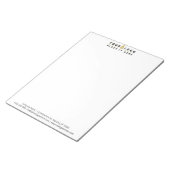 Eenvoudige professionele Logo voor bedrijven Notitieblok (Schuin)