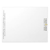 Eenvoudige professionele Logo voor bedrijven Notitieblok (Voorkant)