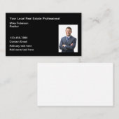 Eenvoudige professionele makelaar foto Visitekaart Visitekaartje (Voorkant / Achterkant)