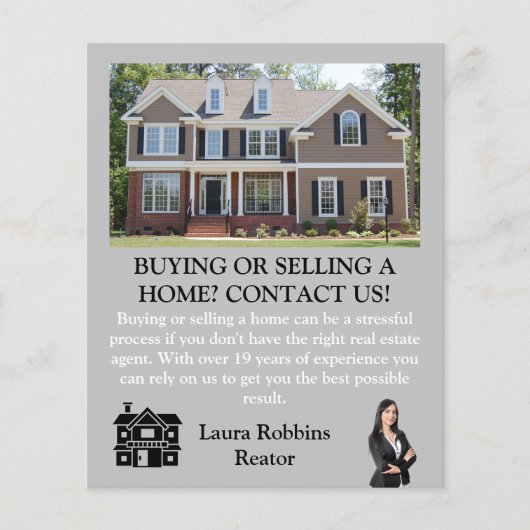 Eenvoudige professionele makelaar Promotionele Flyer (Voorkant)