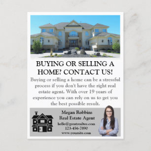 Eenvoudige professionele makelaar vastgoedbelegger briefkaart