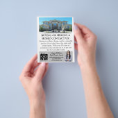 Eenvoudige professionele makelaar vastgoedbelegger flyer (Hand)