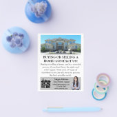 Eenvoudige professionele makelaar vastgoedbelegger flyer (Enkel)