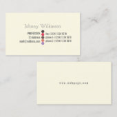 Eenvoudige professionele minimalistische kijk visitekaartje (Voorkant / Achterkant)