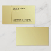 Eenvoudige professionele, moderne Gold-handtekenin Visitekaartje (Voorkant / Achterkant)