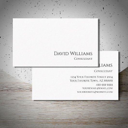 Eenvoudige professionele moderne minimalist visitekaartje