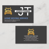 Eenvoudige Professionele Monogram vrachtkaarten Visitekaartje (Voorkant / Achterkant)