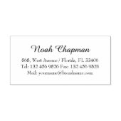 Eenvoudige professionele Naam Contactgegevens Zelfinktende Stempel (Design)