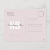 Eenvoudige professionele nagelsalon groet dank u feestdagenkaart (Achterkant)