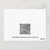 Eenvoudige professionele onroerend goed verkopen briefkaart (Achterkant)