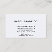 Eenvoudige professionele organisatie visitekaartje (Achterkant)