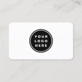 Eenvoudige professionele QR-code-minimalist Visitekaartje (Achterkant)