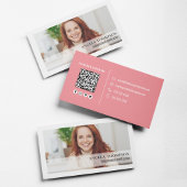 Eenvoudige professionele QR-code voor foto's Visitekaartje