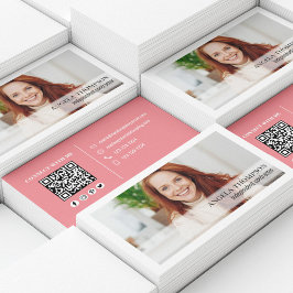 Eenvoudige professionele QR-code voor foto's Visitekaartje