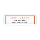 Eenvoudige professionele rode strepe-randlabels etiket (Voorkant)