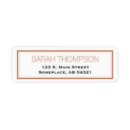 Eenvoudige professionele rode strepe-randlabels etiket