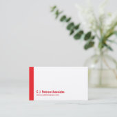 Eenvoudige professionele rode witte visitekaartjes (Staand voorkant)