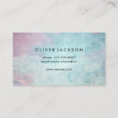 Eenvoudige professionele stijlvolle textuur visitekaartje (Achterkant)