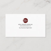 Eenvoudige professionele, uitmuntende, witte CEO Visitekaartje (Achterkant)