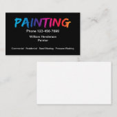 Eenvoudige professionele verfvisitekaartjes visitekaartje (Voorkant / Achterkant)