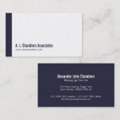 Eenvoudige professionele visitekaartjes voor de ma (Voorkant / Achterkant)