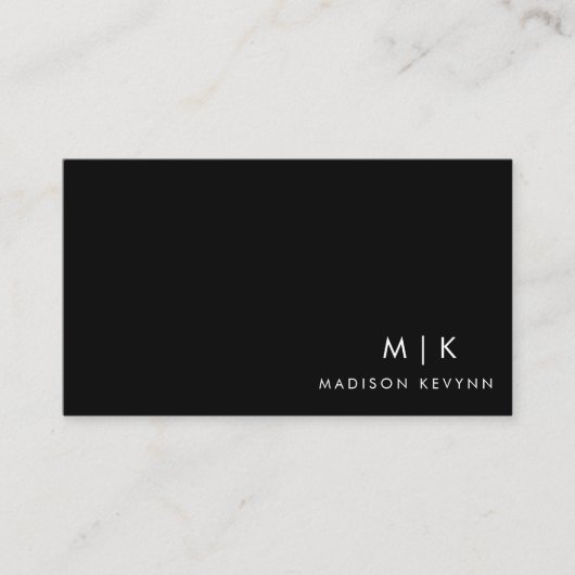 Eenvoudige professionele vlakte visitekaartje (Voorkant)