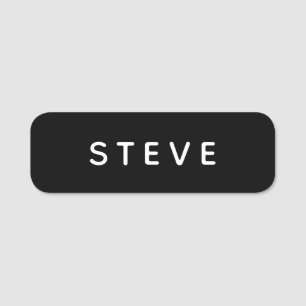 Eenvoudige professionele werknemer personeel bedri naamplaatje