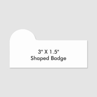 Eenvoudige professionele zakelijke 3"X1,5" gevormd Naamplaatje