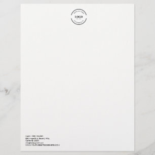 Eenvoudige professionele zakelijke logo aanpasbaar briefhoofd