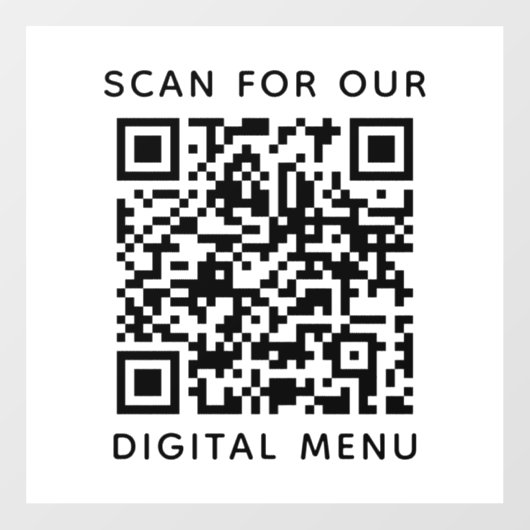 Eenvoudige professionele zakelijke QR-code digital Raamsticker (Vel)