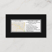 Eenvoudige, professionele zwarte en witte Sjabloon (Achterkant)