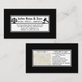 Eenvoudige, professionele zwarte en witte Sjabloon (Voorkant / Achterkant)