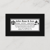 Eenvoudige, professionele zwarte en witte Sjabloon (Voorkant)