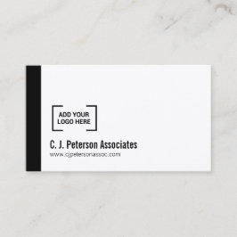 Eenvoudige professionele zwarte witte QR-code voor Visitekaartje