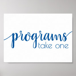 Eenvoudige programma's | French Blue Any Event Tab Poster