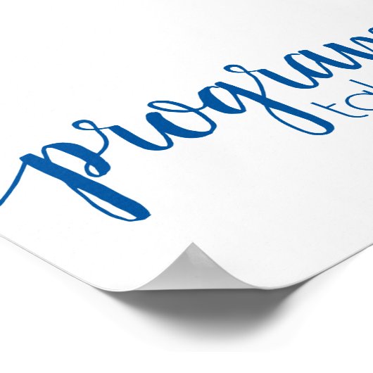 Eenvoudige programma's | French Blue Evenemententa Poster (Hoek)