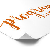 Eenvoudige programma's | Herfst Oranje Evenementen Poster (Hoek)
