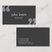 Eenvoudige programmeertekens visitekaartje (Voorkant / Achterkant)