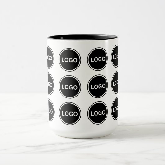 Eenvoudige Promotionele Business Logo Pattern Coff Mok (Midden)