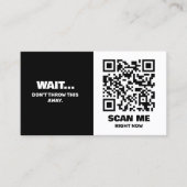 Eenvoudige promotionele QR-code invoegen Visitekaartje (Voorkant)